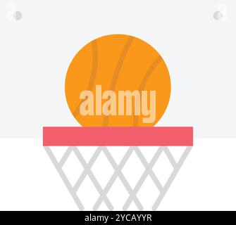 Basketball icon vector image. Suitable for mobile application web application and print media. Stock Vector