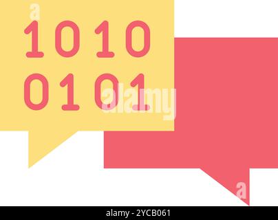 Binary Messages icon vector image. Suitable for mobile application web application and print media. Stock Vector