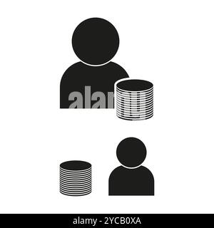 Budget icon in solid, outline, and line style Stock Vector Image & Art ...