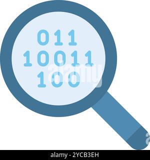 Code Search icon vector image. Suitable for mobile application web application and print media. Stock Vector