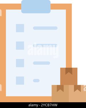 Delivery List icon vector image. Suitable for mobile application web application and print media. Stock Vector