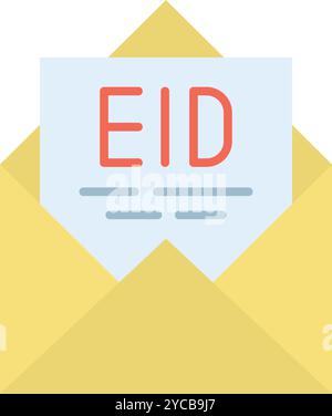 Eid Mubarak icon vector image. Suitable for mobile application web application and print media. Stock Vector