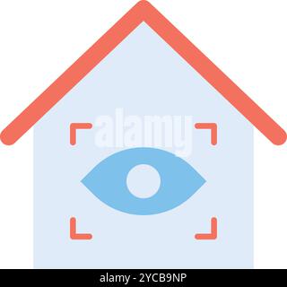 Eye Scanner icon vector image. Suitable for mobile application web application and print media. Stock Vector