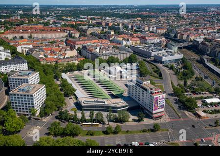 Central Bus Station ZOB, Messedamm, Westend, Charlottenburg, Berlin, Germany, Zentraler Omnibusbahnhof ZOB, Deutschland Stock Photo