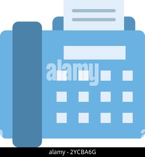 Fax icon vector image. Suitable for mobile application web application and print media. Stock Vector