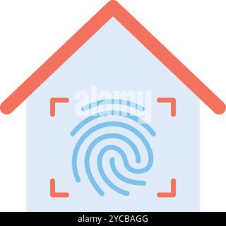 Finger Scan icon vector image. Suitable for mobile application web application and print media. Stock Vector