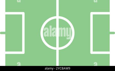 Football Field icon vector image. Suitable for mobile application web application and print media. Stock Vector