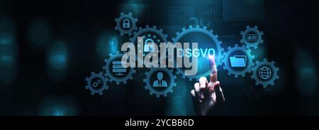 DSGVO GDPR General General data protection regulations personal information privacy concept. Stock Photo