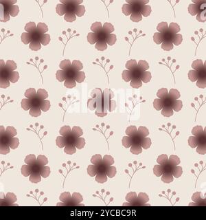 Floral Seamless Vector Pattern for Fabric, Textile, and Wallpaper Design. Stock Vector