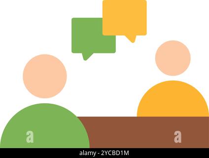 Interview icon vector image. Suitable for mobile application web application and print media. Stock Vector