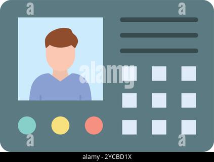 Intercom icon vector image. Suitable for mobile application web application and print media. Stock Vector
