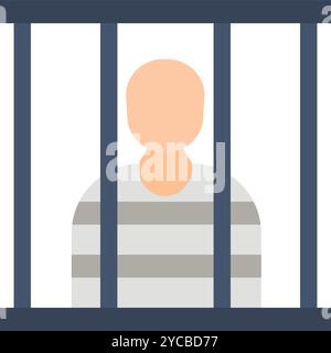 Jail icon vector image. Suitable for mobile application web application and print media. Stock Vector