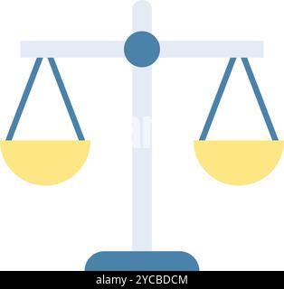 Justice Scale icon vector image. Suitable for mobile application web application and print media. Stock Vector