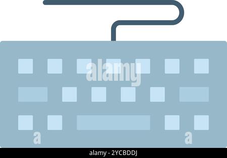Keyboard icon vector image. Suitable for mobile application web application and print media. Stock Vector