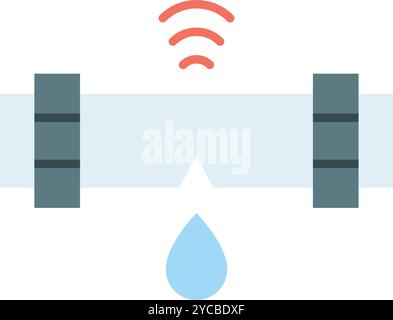 Leak Detector icon vector image. Suitable for mobile application web application and print media. Stock Vector