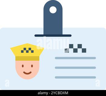 License icon vector image. Suitable for mobile application web application and print media. Stock Vector