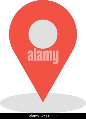 Location icon vector image. Suitable for mobile application web application and print media. Stock Vector