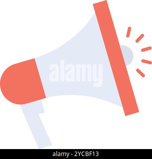 Megaphone icon vector image. Suitable for mobile application web application and print media. Stock Vector