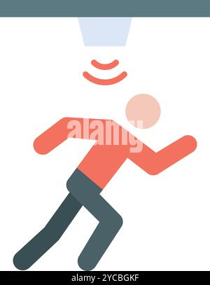 Motion Sensor icon vector image. Suitable for mobile application web application and print media. Stock Vector