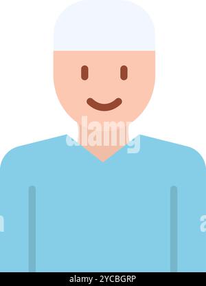 Muslim icon vector image. Suitable for mobile application web application and print media. Stock Vector