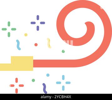 Noisemaker icon vector image. Suitable for mobile application web application and print media. Stock Vector