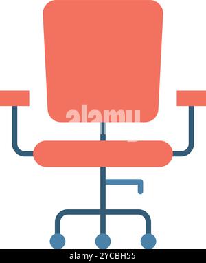 Office Chair icon vector image. Suitable for mobile application web application and print media. Stock Vector