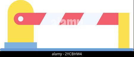 Parking Barrier icon vector image. Suitable for mobile application web application and print media. Stock Vector