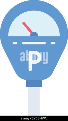 Parking Meter icon vector image. Suitable for mobile application web application and print media. Stock Vector