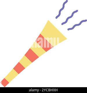 Party Trumpets icon vector image. Suitable for mobile application web application and print media. Stock Vector
