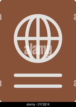 Passport icon vector image. Suitable for mobile application web application and print media. Stock Vector