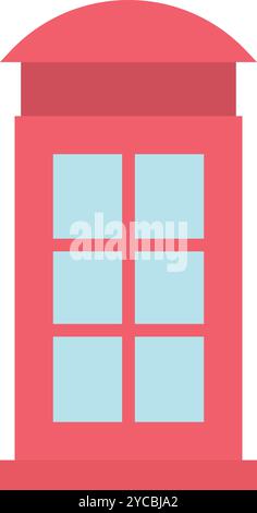 Phone Booth icon vector image. Suitable for mobile application web application and print media. Stock Vector