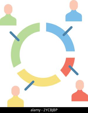 Pie Chart icon vector image. Suitable for mobile application web application and print media. Stock Vector