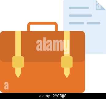Portfolio icon vector image. Suitable for mobile application web application and print media. Stock Vector