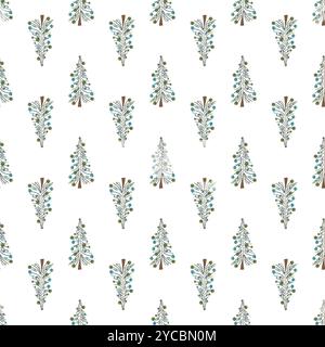 Set of Christmas trees. Stock Vector