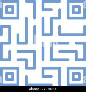 Qr Code icon vector image. Suitable for mobile application web application and print media. Stock Vector