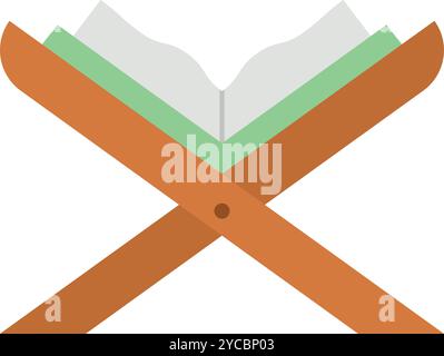 Quran icon vector image. Suitable for mobile application web application and print media. Stock Vector