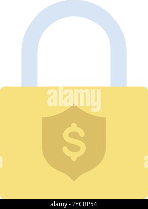 Secured Loan icon vector image. Suitable for mobile application web application and print media. Stock Vector