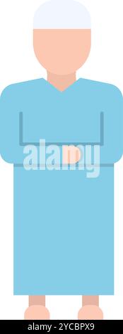 Salah icon vector image. Suitable for mobile application web application and print media. Stock Vector