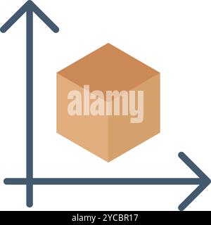 Size icon vector image. Suitable for mobile application web application and print media. Stock Vector