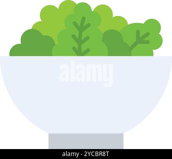 Salad icon vector image. Suitable for mobile application web application and print media. Stock Vector