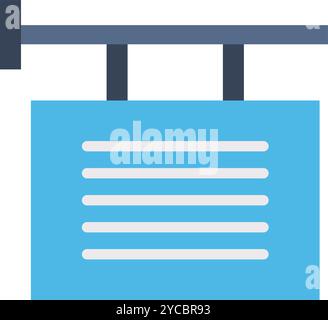 Signage icon vector image. Suitable for mobile application web application and print media. Stock Vector