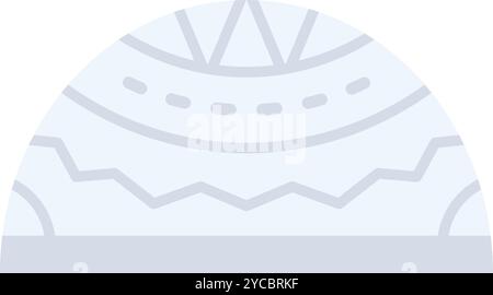 Skullcap icon vector image. Suitable for mobile application web application and print media. Stock Vector