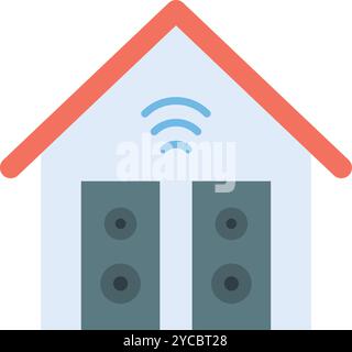 Smart Music icon vector image. Suitable for mobile application web application and print media. Stock Vector