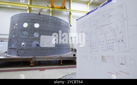 Angleur, Belgium. 22nd Oct, 2024. Illustration picture taken during a press visit to celebrate the 60th anniversary of the Liège Space Center and the extension of its facilities, in Angleur, Liege, Tuesday 22 October 2024. BELGA PHOTO BENOIT DOPPAGNE Credit: Belga News Agency/Alamy Live News Stock Photo