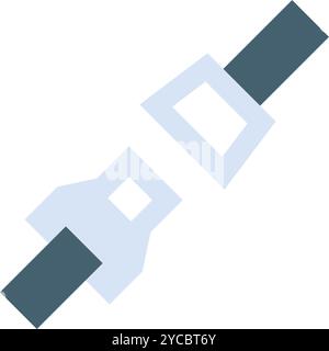 Seat Belt icon vector image. Suitable for mobile application web application and print media. Stock Vector