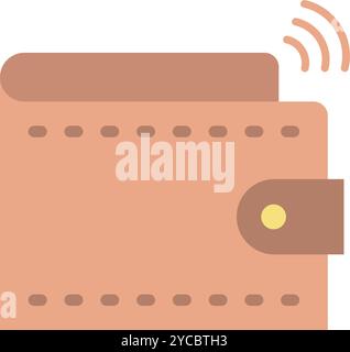 Smart Wallet icon vector image. Suitable for mobile application web application and print media. Stock Vector