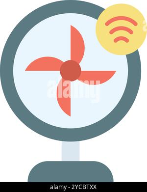 Smart Fan icon vector image. Suitable for mobile application web application and print media. Stock Vector