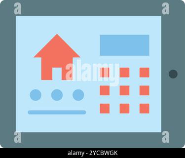 Tablet Controller icon vector image. Suitable for mobile application web application and print media. Stock Vector