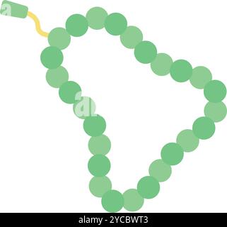 Tasbih icon vector image. Suitable for mobile application web application and print media. Stock Vector
