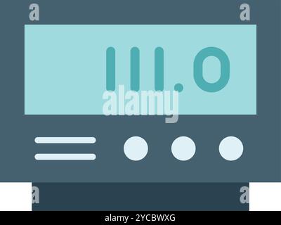 Taxi Meter icon vector image. Suitable for mobile application web application and print media. Stock Vector